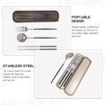 thumbnail image 2 of Raindrops Reusable Cutlery 1 Set Travel Cutlery Kit PP Material For Daily Meals Work Lunches Trips, 2 of 6