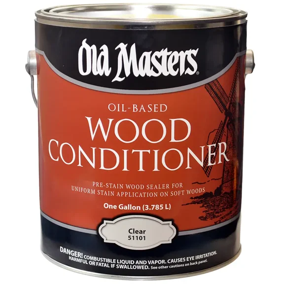 1 gal Old Masters 51101 Clear Old Masters Oil-Based Wood Conditioner, Low VOC