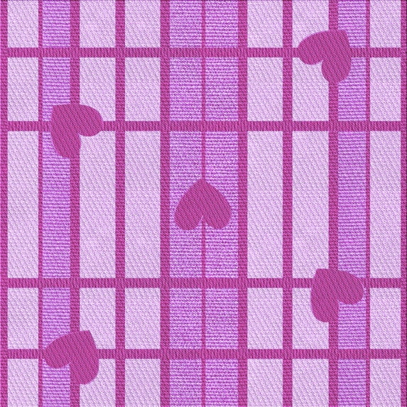 Ahgly Company Machine Washable Indoor Square Transitional Blossom Pink Area Rugs, 6' Square
