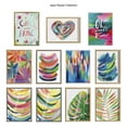 thumbnail image 6 of Kate and Laurel Blake Labyrinth Heart Framed Printed Glass Wall Art by Jessi Raulet of Ettavee, 18x24 Natural, Decorative Rainbow Heart Art for Wall, 6 of 8