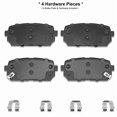 thumbnail image 4 of New Rear Ceramic Brake Pads for Kia Rondo D1296, 4 of 5