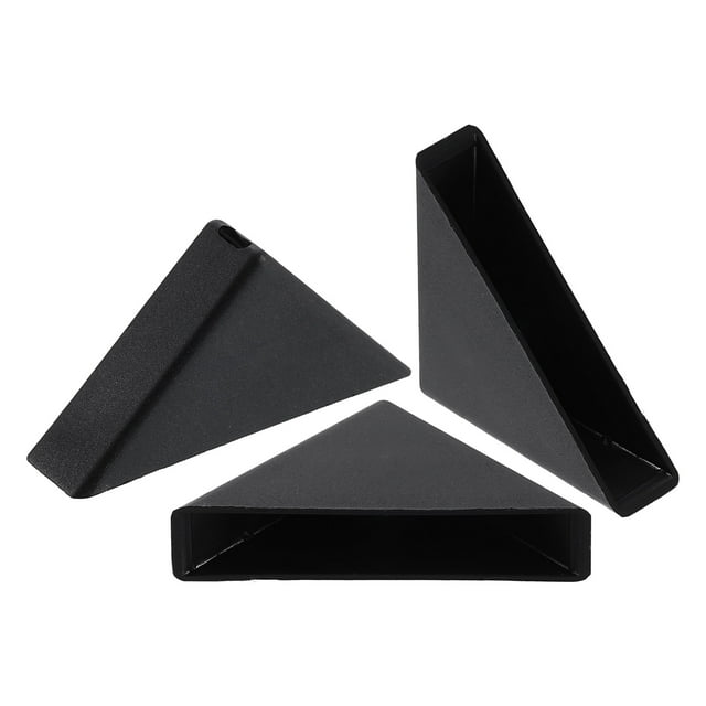 Lot de 50 Protecteurs d'Angle 9x50mm Plastique Angle Droit Gardes d'Angle Coussin, Noir