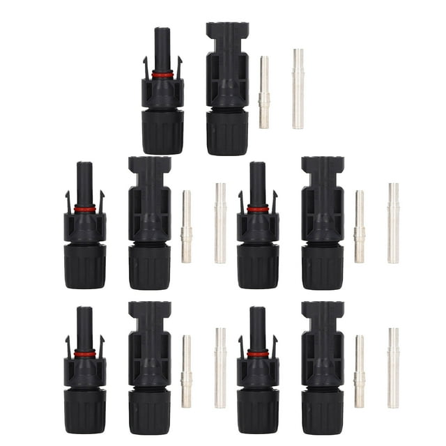 "5-Piece High-Capacity Solar PV Connector Kit - 1000V/45A Waterproof MC4 Plug Set for Panel Wiring"
(Alternative options below)
1. "Premium Solar Panel Connectors - IP67 Waterproof MC4 Plugs (5