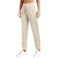thumbnail image 3 of Pants for Women Over 50 Quick Dry Pants Elastic Waist Stretch Active Breathable Athletic Pant Beige S, 3 of 7