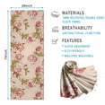 thumbnail image 2 of Pioneer Flower Floral Print Pattern Hot Yoga Mat Towel Non Slip for Hot Yoga - Quick-Drying Yoga Mat Cover with 4 Corner Pockets with Travel Bag - Hot Yoga Towel Non Slip 70"x26", 2 of 6