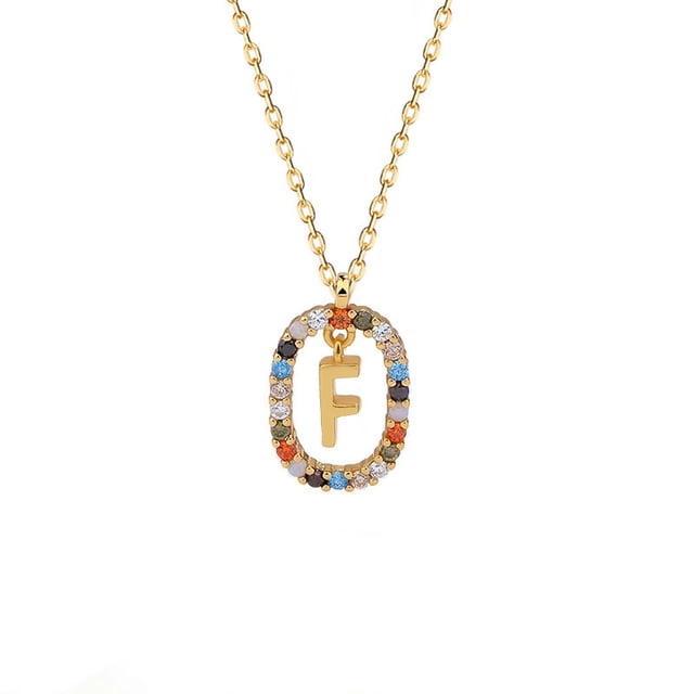 mtvxesu Colliers Pendentifs Design Lettre Collier Mode Luxe Pendentif