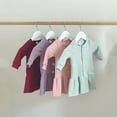 thumbnail image 5 of Kids Toddler Baby Girl Long Sleeve Button Down Knitted Sweater Dress with Headband Outfit Set, 5 of 7