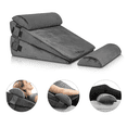 thumbnail image 2 of Juego De 4 Almohadas   Lab.G Ajustables De Cuña Para Cama, Gris Oscuro, 2 of 5
