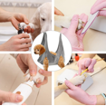 thumbnail image 4 of Hamaca para el cuidado de mascotas: correa para el cuidado de perros con 4 ganchos y 2 máscaras para el cuidado de mascotas, bolsas suaves y cómodas para bañarse, arreglarse y cortarse las u, 4 of 5