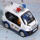 thumbnail image 4 of Modelo de coche de juguete de simulación para niños, vehículo de juguete con efecto de sonido ligero (blanco), 4 of 8