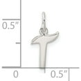 thumbnail image 4 of Sterling Silver Letter T Initial Charm Made In India qc6511t, 4 of 5