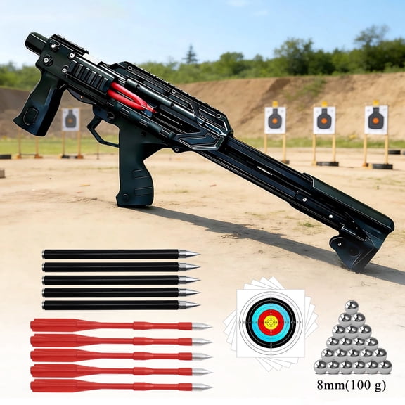 Clianle Slingshot Crossbow Hunting Kit—Equipment Suitable for Outdoor Shooting Practice, Hunting, and Range Shooting