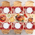 thumbnail image 5 of Christmas Placemats, Linen Holiday Table Mats, Festive Christmas Style, Heat Resistant Dining Place Mats, Washable Cloth Placemats for Kitchen Table, Home and Kitchen, 40x30cm, 5 of 7