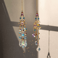 thumbnail image 3 of Crystal Suncatcher Outdoor Wind Chimes Garden Wind Music 3d Wind Spinner Hanging for Garden Rainbow Maker Decoration B, 3 of 7