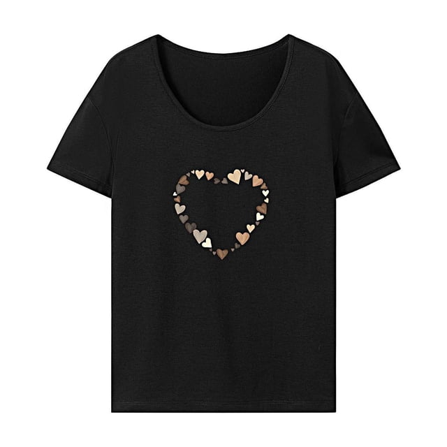 Camiseta para mujer verano transpirable suave simple cuello redondo camisa para camping playa S