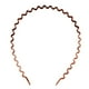 thumbnail image 2 of Diadema ondulada en zig con de , accesorio para el cabello, café Colcomx Diadema Zig Zag para mujer, 2 of 6