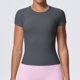 thumbnail image 2 of TaTaai Women's Sports T-Shirt Short Sleeve Crew Neck Fitted Slimming Breathable Naked Feel Yoga Running Gym Pilates Dance Workout Top Gift, 2 of 8