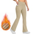 thumbnail image 2 of Women Bootcut Work Pants Trendy Business Casual Trouser Yoga Workout Slacks High Waist Stretch Leg Office Pant Ladies Comfy Plus Size Trendy Outfits Lightweight Cute Fashion Dressy Clothes, 2 of 6