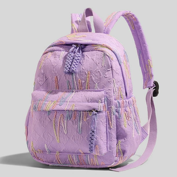 Mochila ligera para niños, para portátil, para hombres y mujeres, ideal para guarderías y conciertos. Púrpura