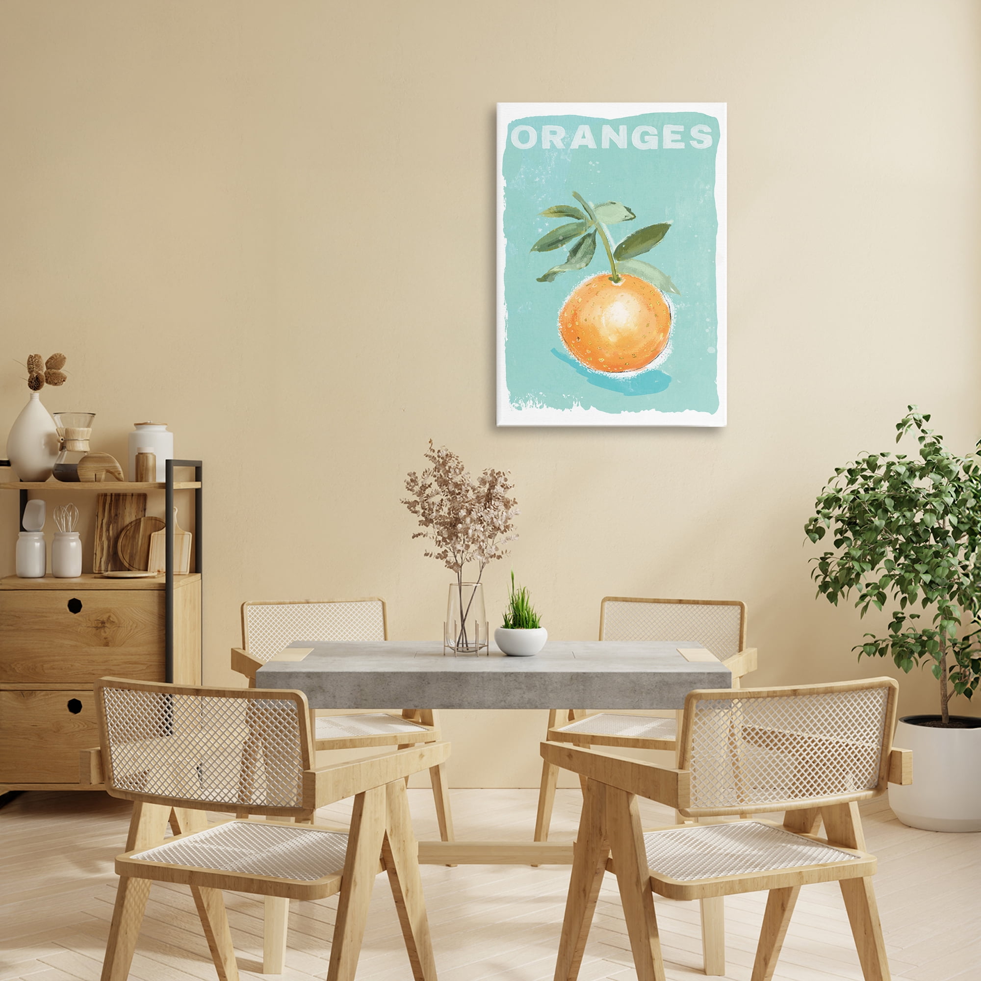 Stupell Industries Orange Twist Motif Canvas Wall Art, design by Chad Barrett