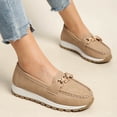 thumbnail image 3 of Chain Decor Slip On Loafers, Casual Platform Walking Shoes (Women's), 3 of 6
