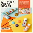 thumbnail image 3 of Fantastory Tempera Paint Set, Finger Paint 32 Assorted Colors with 3 Brushes, 3 of 6