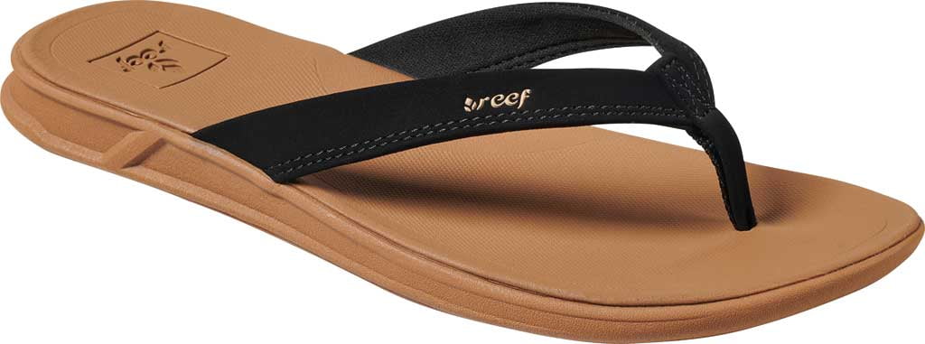 Women's Reef Rover Catch Thong Sandal Black/Tan Synthetic 11 M