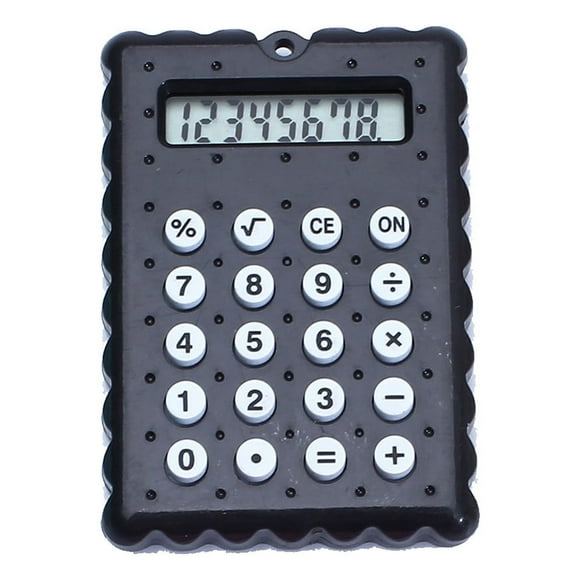 Mini Calculatrice Scientifique Porte-Clés Pendentif, Calculatrice Portable à Clapet avec Écran LCD 8 Chiffres, Taille de Poche 6x4cm, Design Couleur Bonbon, Alimentée par Pile Bouton, Légère 13g pour l'École