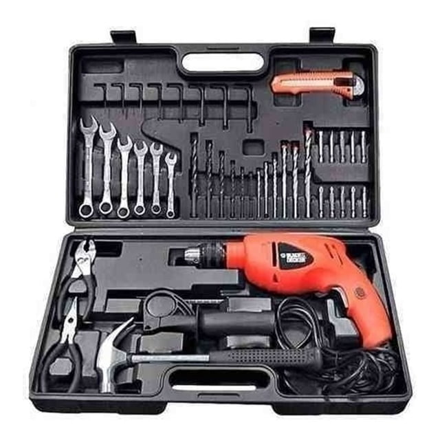 Taladro Percutor BLACK+DECKER 550w Kit 40 accesorios