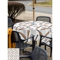 thumbnail image 5 of Outdoor Tablecloth with Umbrella Hole for Patio/Picnic/Party/Camping, Baseball Sport Waterproof Table Cloth Square Cover Washable, Cartoon Classic Baseball Pattern (54"x 54"), 5 of 8