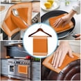 thumbnail image 3 of Burnt Orange Geometric Kitchen Towels Set of 4, Water Absorbent Dish Towel, Country Greece Key Art Decorative Hand Towels - Quick Drying Cloth for Cooking Baking, 18x28 Inch, 3 of 8