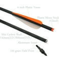 thumbnail image 2 of ELONG 12X 16" Crossbow Bolts Carbon Arrows + 12X Broaheads 100 Grain Hunting Arrowhead for Archery Target, 2 of 3