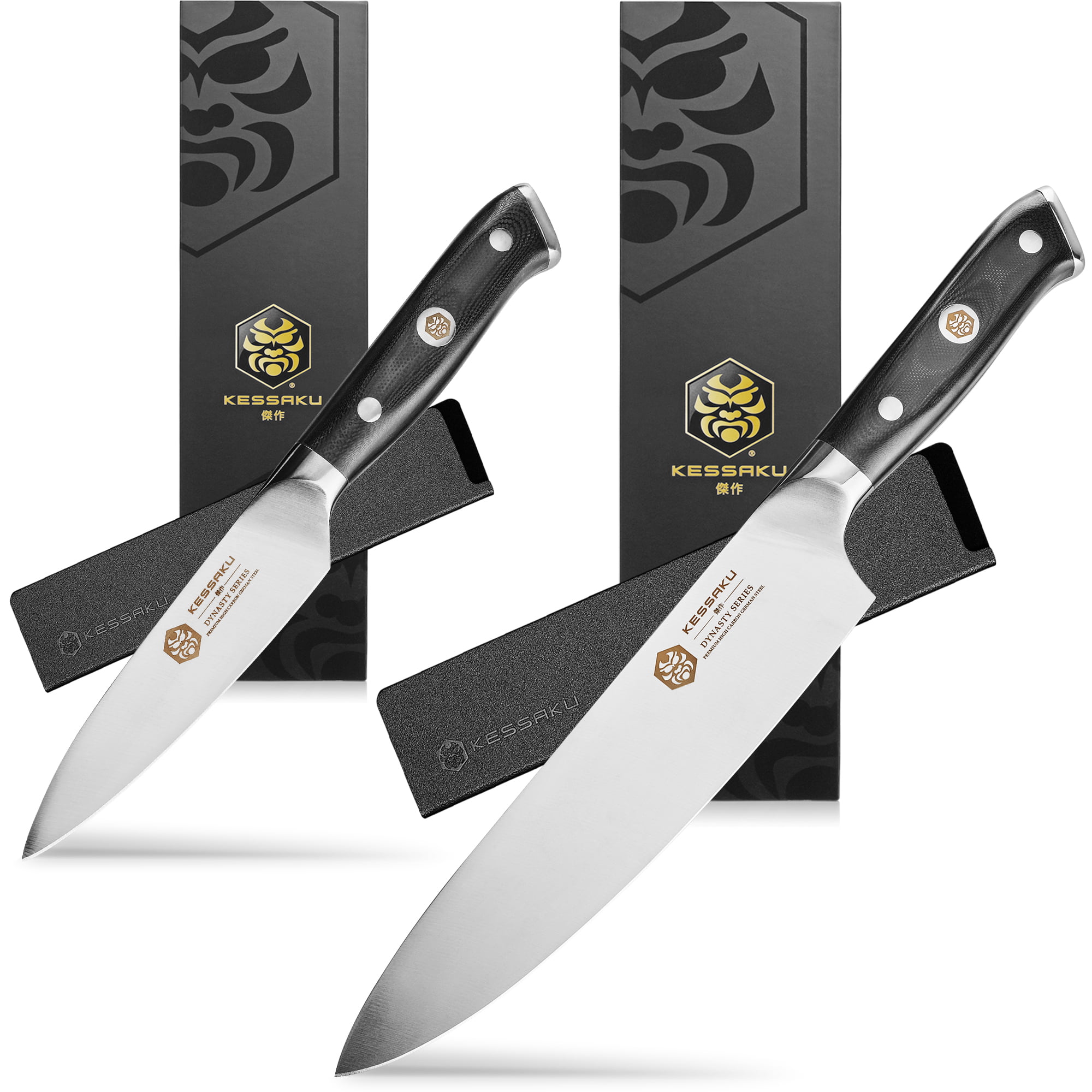 TOP CHEF DYNASTY KNIFE SET - 9 Pieces German Steel includes block