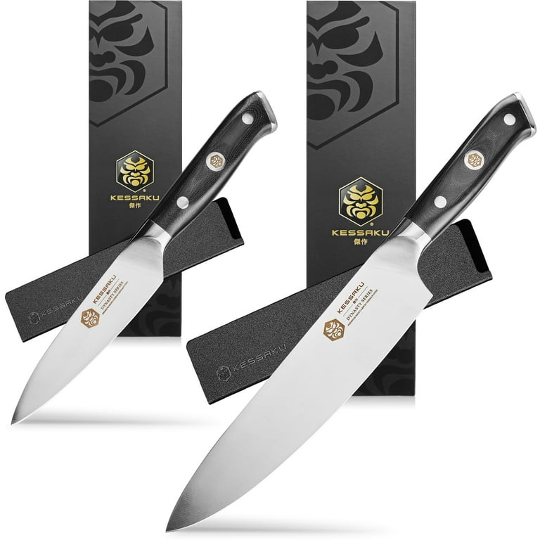 Kessaku 8-Inch Chef & 3.5-Inch Paring Knife Set - Dynasty Series