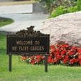 thumbnail image 1 of Welcome to My Fairy Garden Lawn Plaque - Black/Gold, 1 of 2