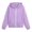 Purple, variant on Asxite Toddler Girls Fashion Casual Loose Solid Bow Zip Up Hoodie Long Sleeve Fall Winter