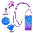 thumbnail image 5 of Funda para iPhone X/iPhone XS Brillantina Líquida Divertida Reluciente y con Cristales en Movimiento Cuerpo Cruzado con Cordón Ajustable, 5 of 5