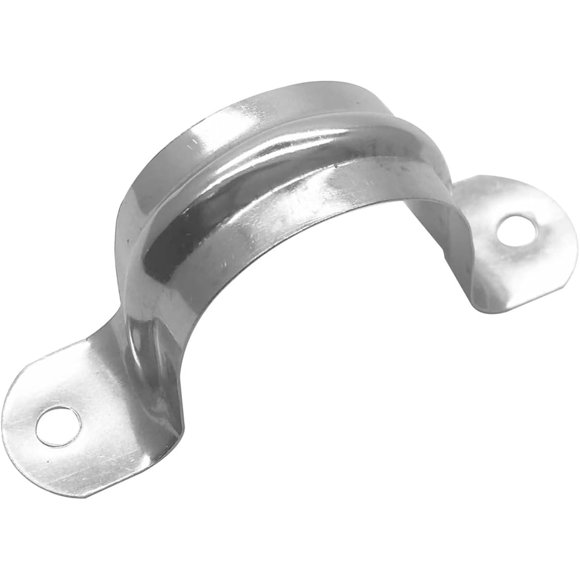 shiyou-1inch Two Hole Strap U Bracket Stainless Steel Tube Strap Tension Clip Assortment Kit Heavy Duty Rigid Pipe Strap Clamp For The Inner Diameter of Water Pipe is 1inch 20Pcs (32mm)