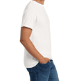 thumbnail image 3 of Hanes Beefy-T Short Sleeve T-Shirt for Men’s, Crewneck Casual Blank Shirt White Tee, L, 3 of 5