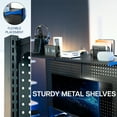 thumbnail image 4 of VIVO Black Steel Clamp-on 47" Pegboard with Monitor Mounts & Overhead Shelf, 4 of 8