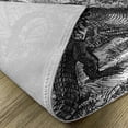 thumbnail image 5 of Ambesonne Sketchy Place Mats Set of 4, Old Crocodile in Forest, Standard Size, Charcoal Grey, 5 of 6