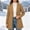Coffee, variant on Womens Winter Overcoat Notched Lapel One Buttoned Mid-Length Coat Fully Lined Warmth Work Office Peacoat Long Dress Jacket Outerwear XXL