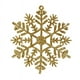 thumbnail image 3 of 24 Stück Glitter Schneeflocke Kunststoff Weihnachten Schneeflocke Ornamente Mit 24 Silberseil Für Weihnachtsdeko Fensterdeko（10 cm, Dorado）, 3 of 8