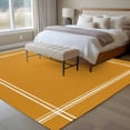 thumbnail image 4 of Pure Turmeric Area Rug 5x8 FT, Non Slip Bedroom Throw Carpet, Simple Solid Color Washable Soft Floor Carpet Non-Shedding Rug for Living Room Nursery Dorm Office, 4 of 9