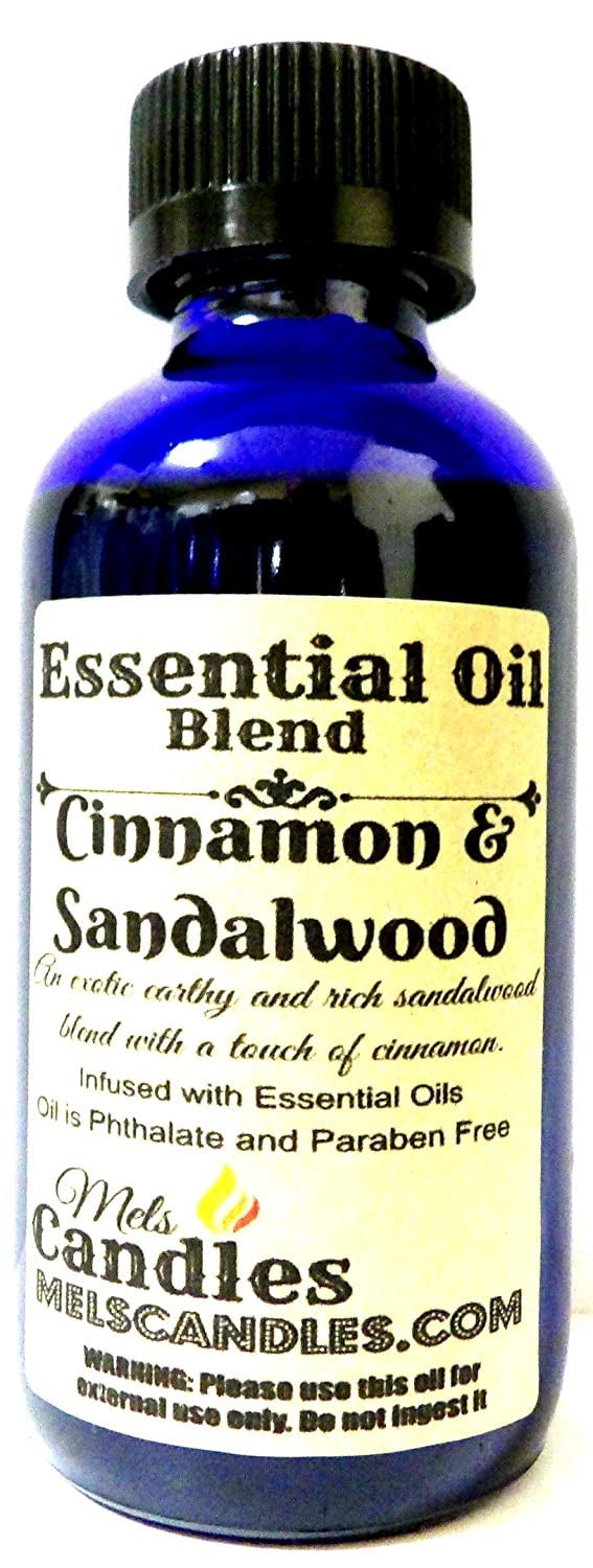 Cinnamon and Sandalwood 4 Ounce / 118.29 ml Glass Bottle of Fragrance Oil
