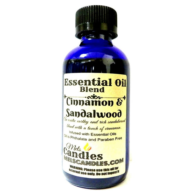 Cinnamon and Sandalwood 4 Ounce / 118.29 ml Glass Bottle of Fragrance