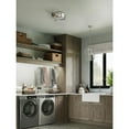 thumbnail image 2 of Galloway Collection Two-Light 15" Brushed Nickel Modern Farmhouse Flush Mount Light with Grey Washed Oak Accents, 2 of 9