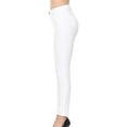 thumbnail image 3 of Wax Denim Womens Juniors Push-Up High-Rise Colored Twill Pants WHT-3, 3 of 3