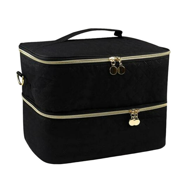 TISHITA Nail Polish Bag Holds 40 Bottles Travel Makeup Bag Box Nail Polish Carrying Case
