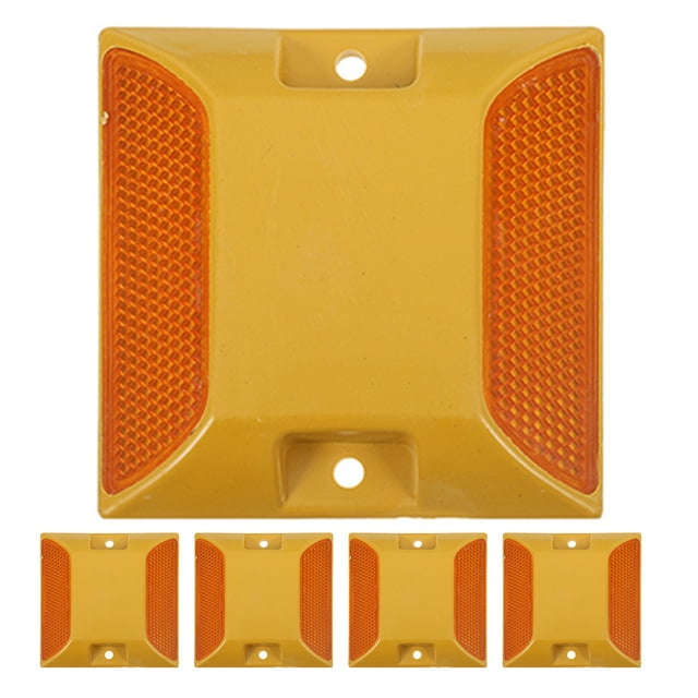 5pcs Heavy Duty Reflective Road Markers for Driveways and Pathways Plastic Road Safety Marker Durable Plastic Construction